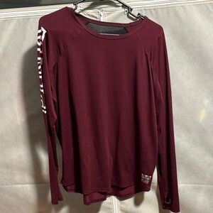 PINK Victoria’s Secret Maroon Long Sleeve Top